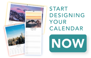 Choose a template and start designing your calendar