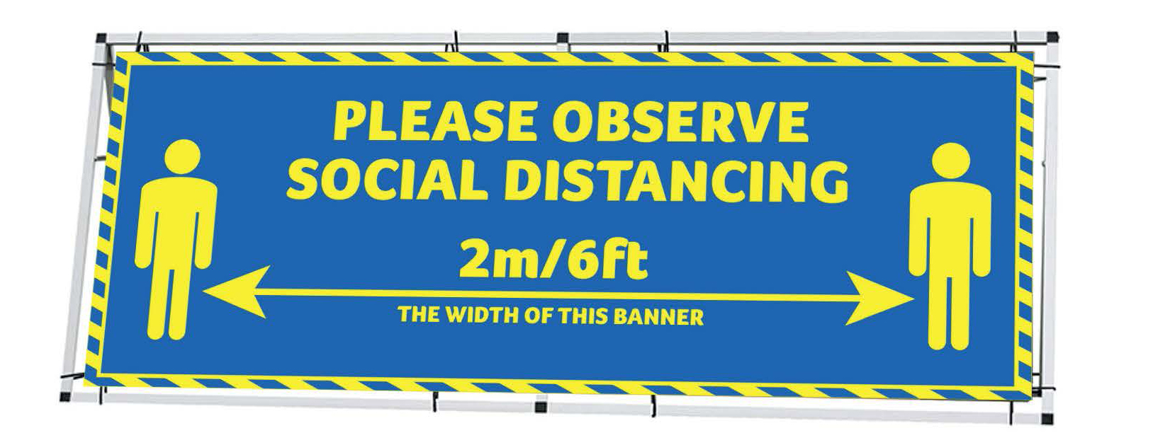 Social Distancing Banners Coronavirus (COVID19) Johnsons Printers