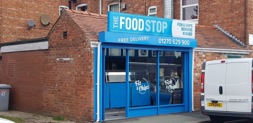 shop signage printed and installed in Cheshire
