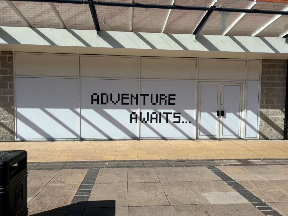 temporary window vinyls, printed and installed