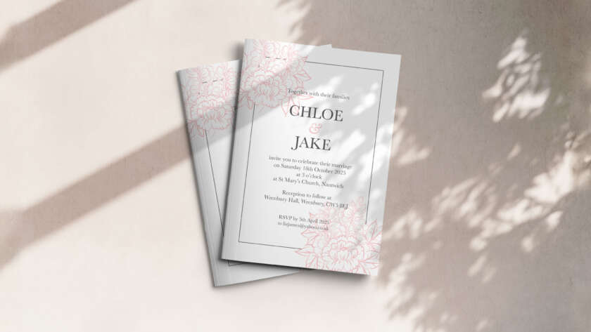 Custom Wedding Order of Service