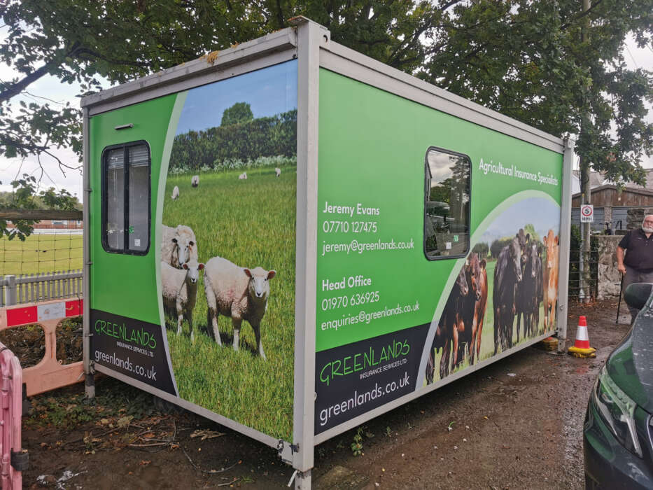 Finished Portacabin branding for Greenlands Insurance Services Image 4