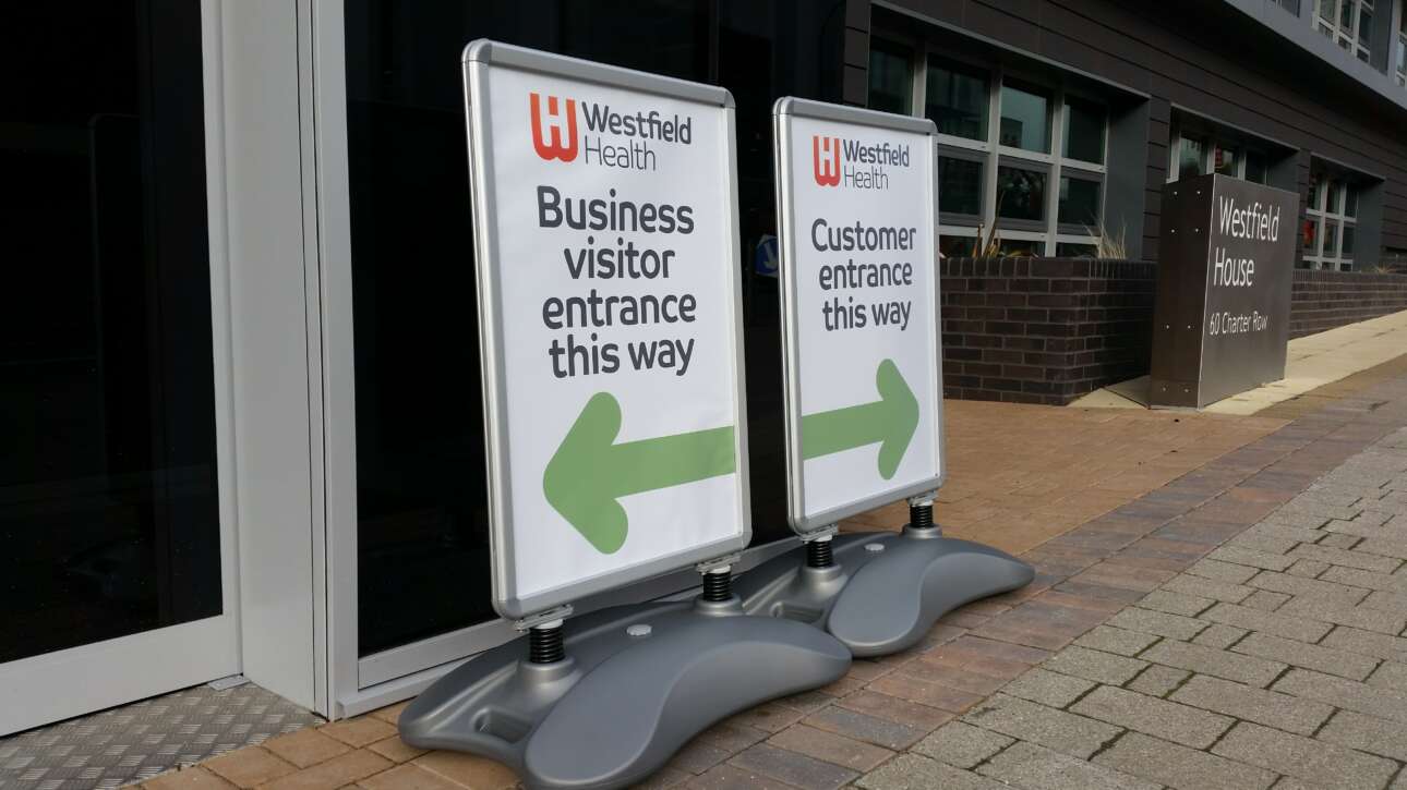 A-Frame Pavement sign