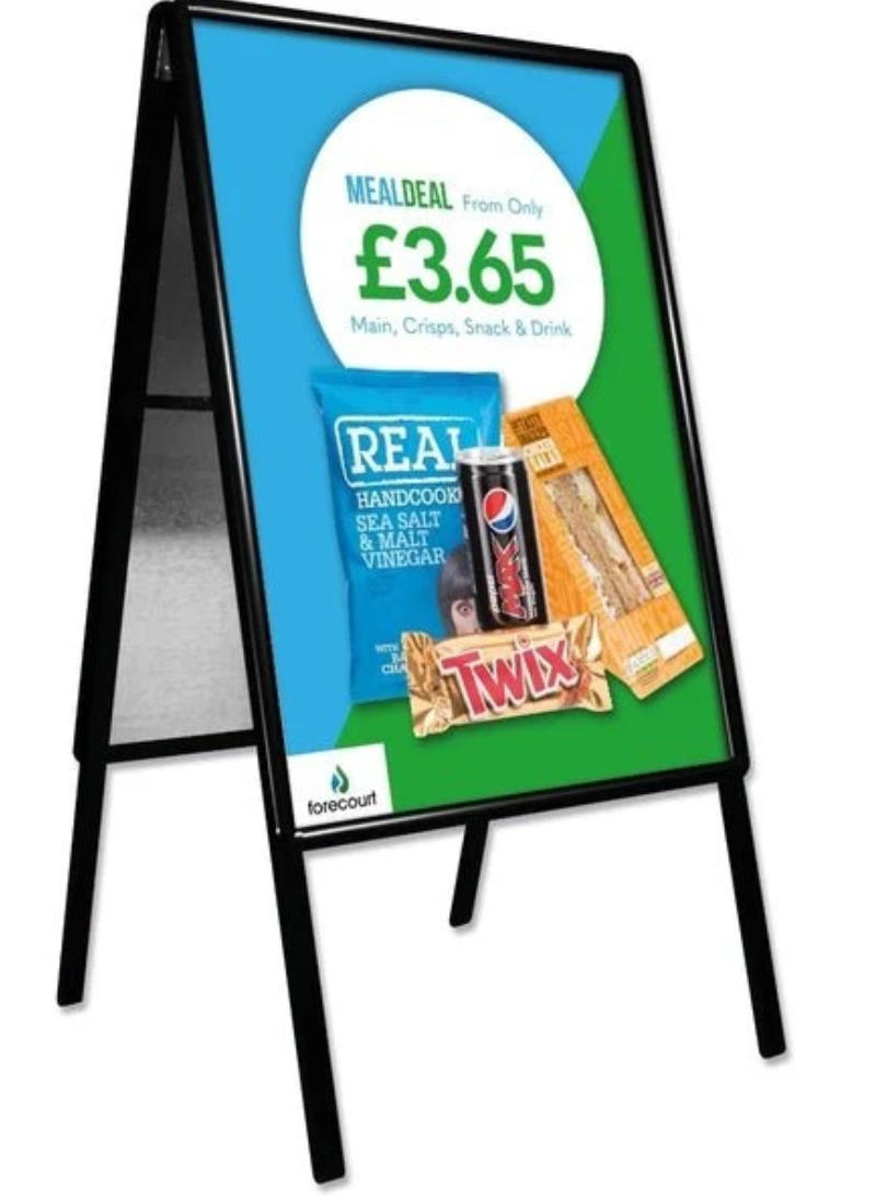 Cheap A-Board with posters